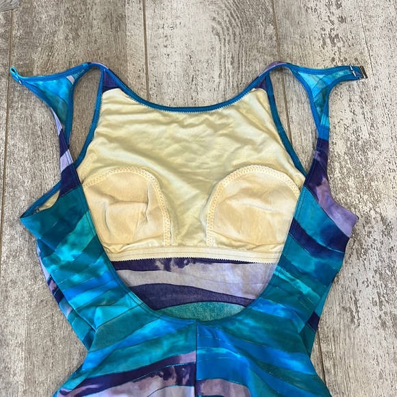 Sessa One Piece Aqua Swimsuit Size 10 - Picture 3 of 6